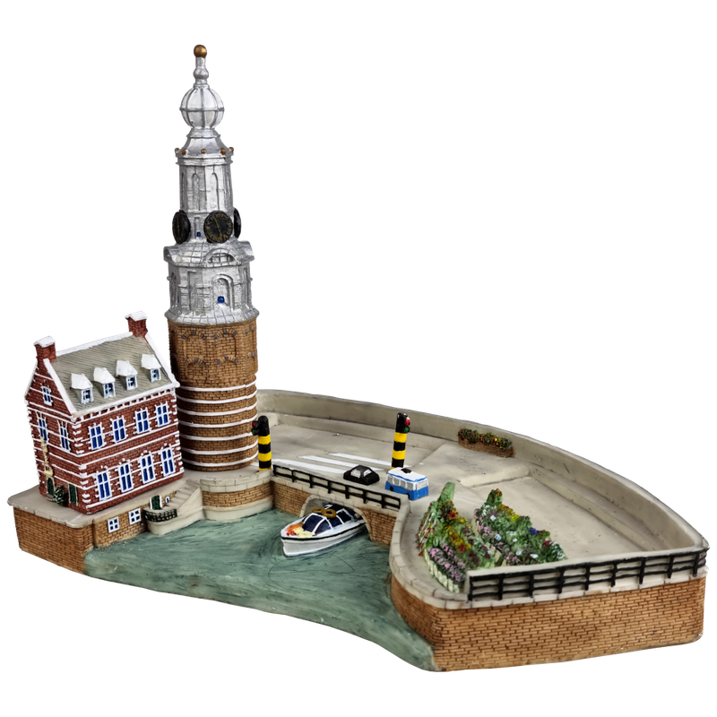 Amsterdam, de Munt met bloemenmarkt