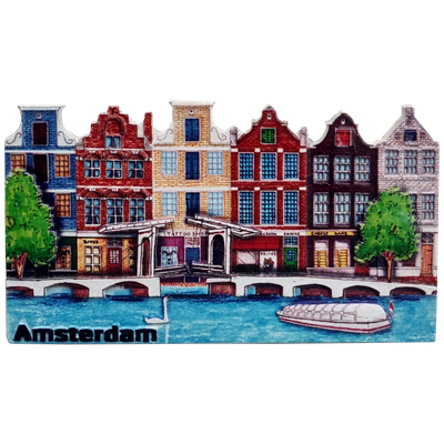 Magneet Amsterdam, straatje - MDF