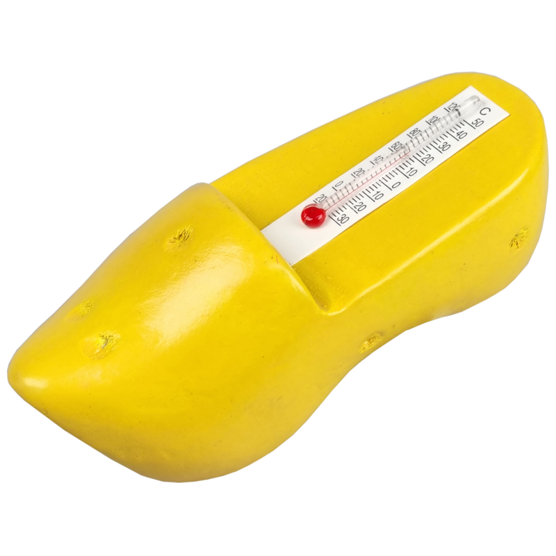 Klomp met thermometer