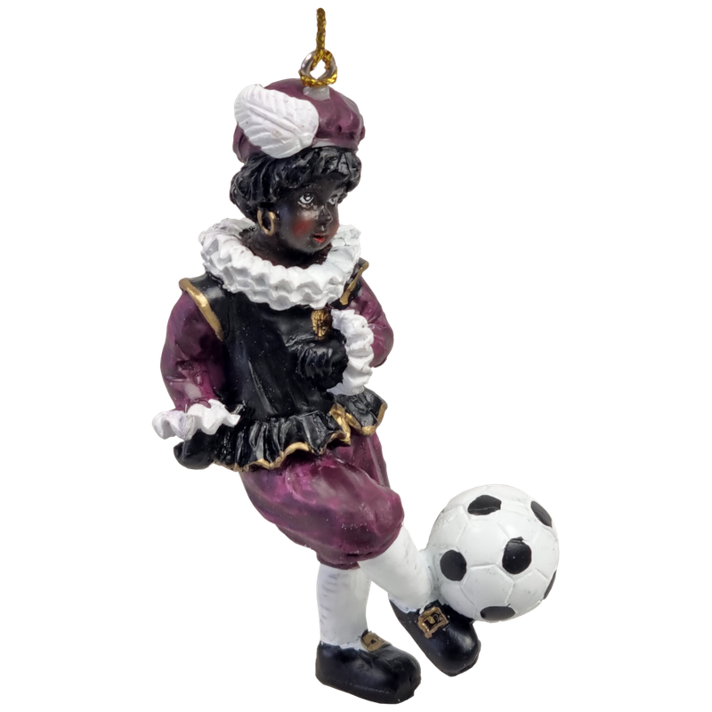 Zwarte Piet met voetbal