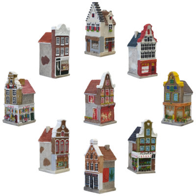 Gevelhuisjes 3D 5,5 cm