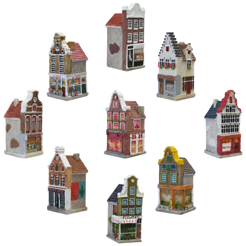 Gevelhuisjes 3D 5,5 cm