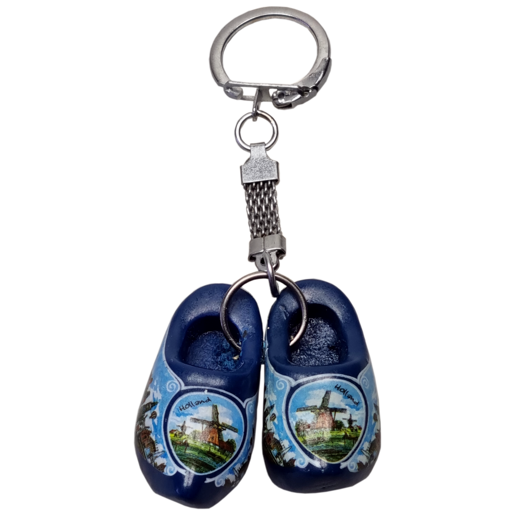 Klompjes (2) - sleutelhanger, Selecteer je favoriete kleur: N8802BL Blauw Skyline