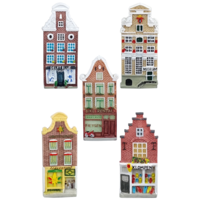 Gevelhuisjes 8,5 cm - magneet