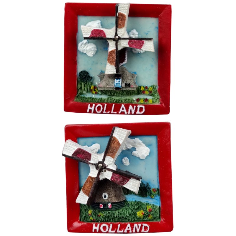 Magneet Molen in landschap 2 assorti