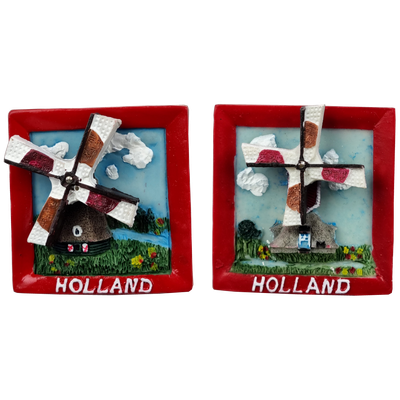 Magneet Molen in landschap 2 assorti