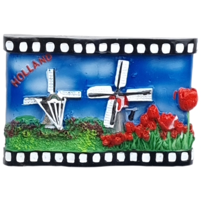 Magneet Film Holland molens en tulpen