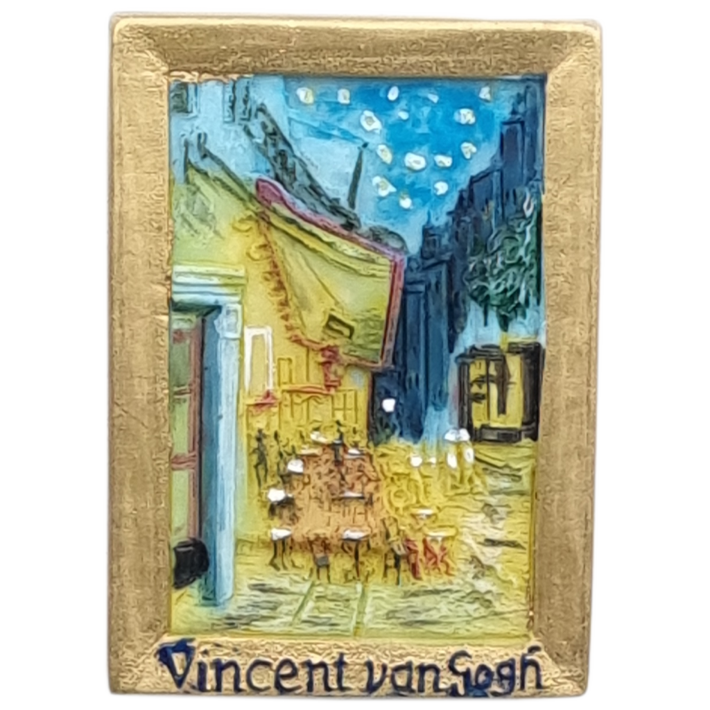 Magneet Vincent van Gogh - Cafe Terrace at Night Arles