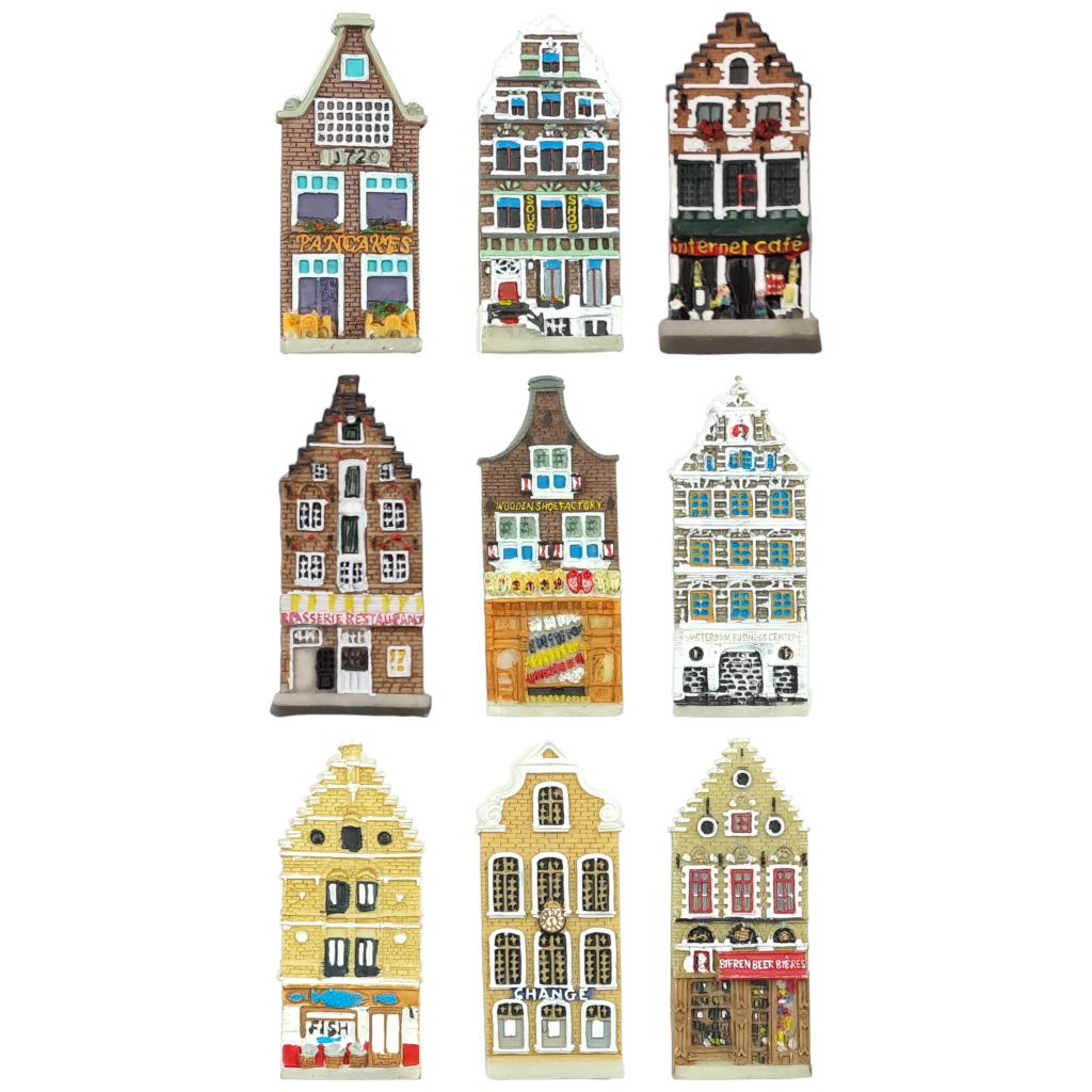 Gevelhuisjes 5,5 cm - magneet