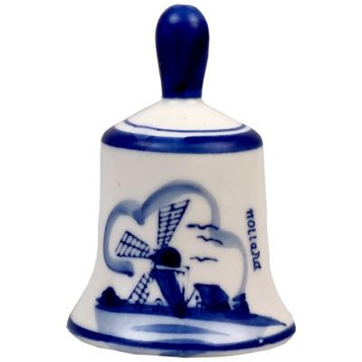 Delfts blauwe Tafelbel 7 cm