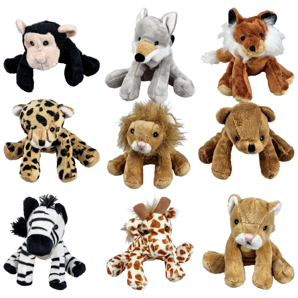 Mini-Animals -  Polybag Dierentuin dieren 18 stuks - 12 cm