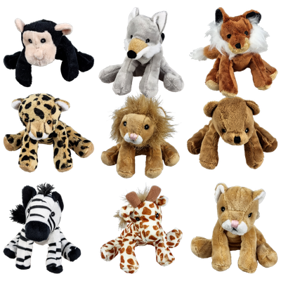 Mini-Animals -  Polybag Dierentuin dieren 18 stuks - 12 cm