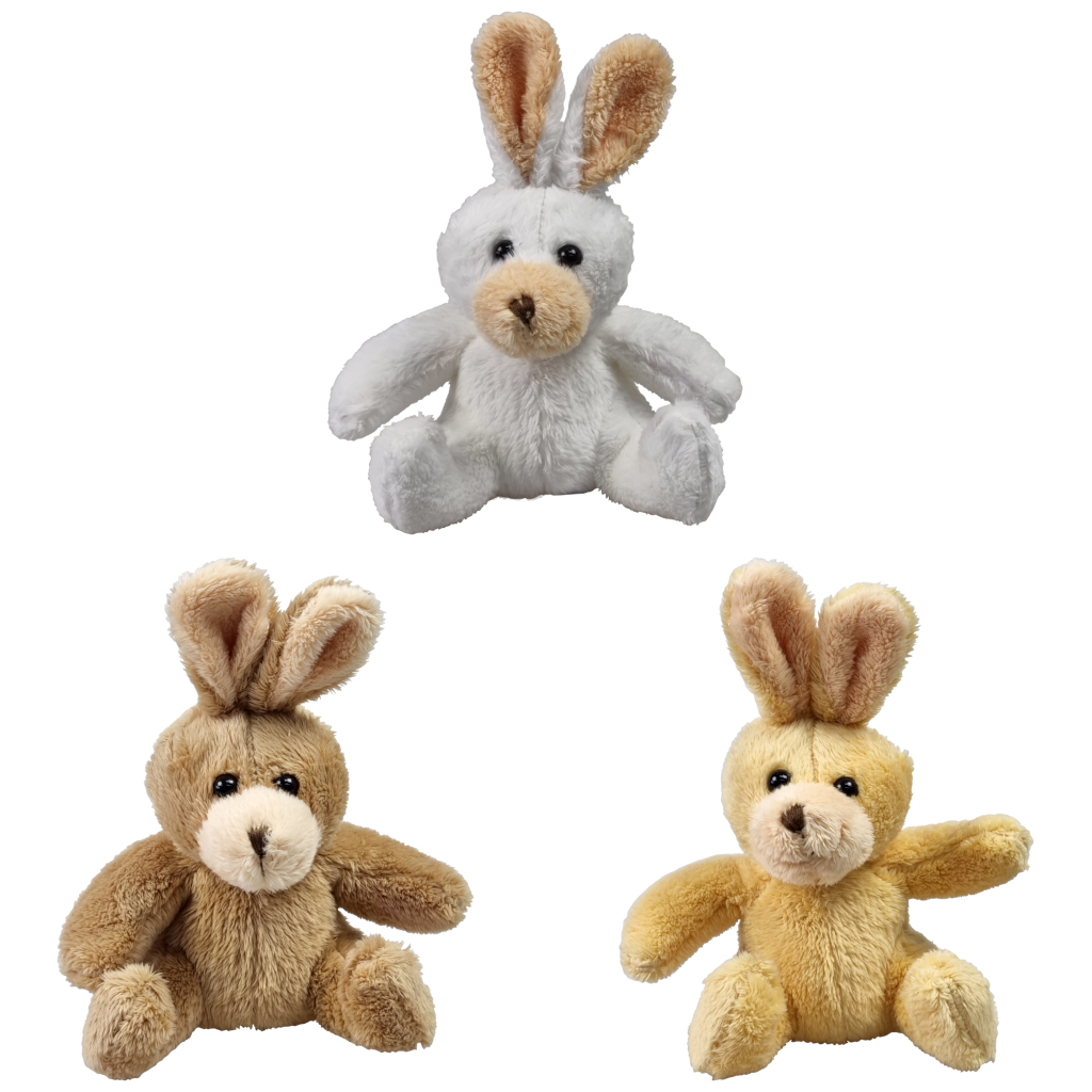 Mini-Animals - Displaybox konijnen 12 stuks - 12 cm