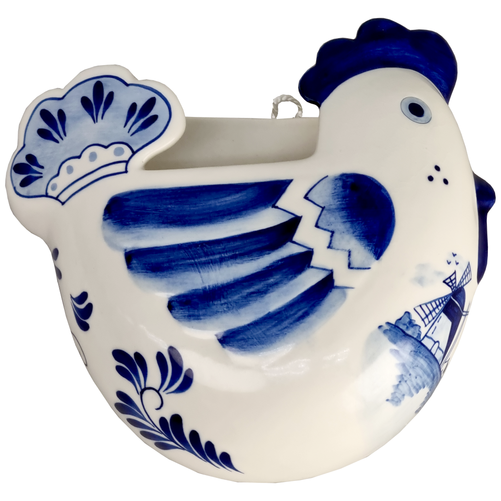 Delfts blauwe Kip keukenhanger