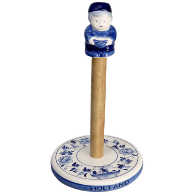 Delfts blauwe Keukenrolhouder boertje
