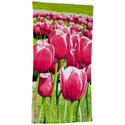 Badhanddoek tulpen