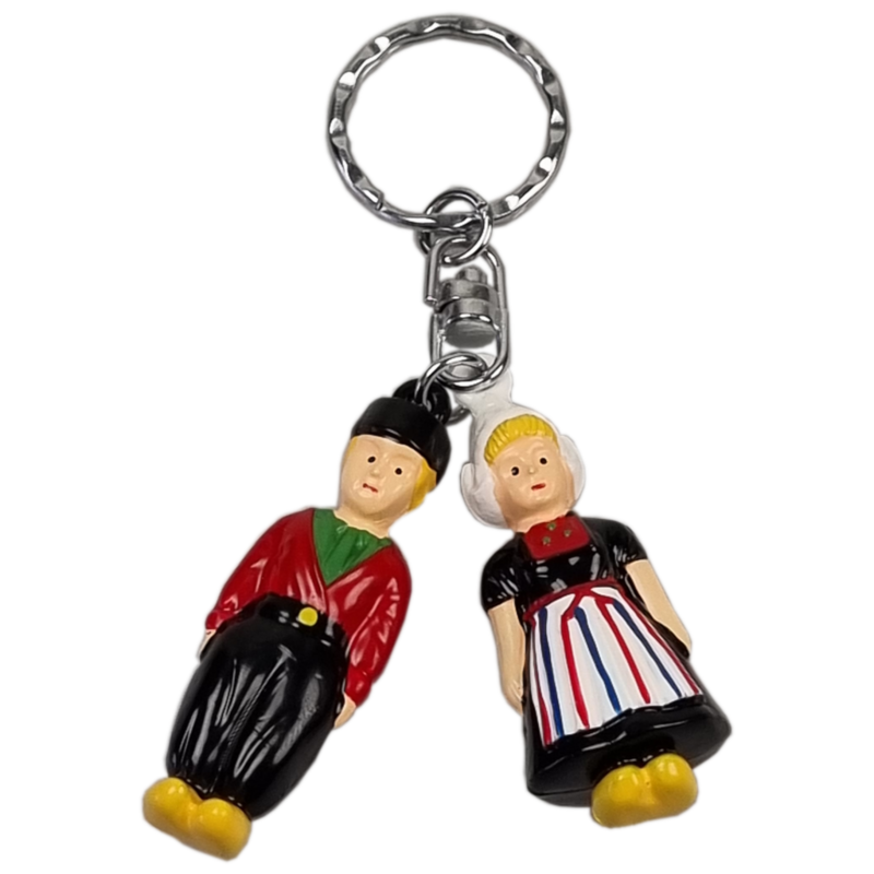 Sleutelhanger Boer en boerin 5 cm