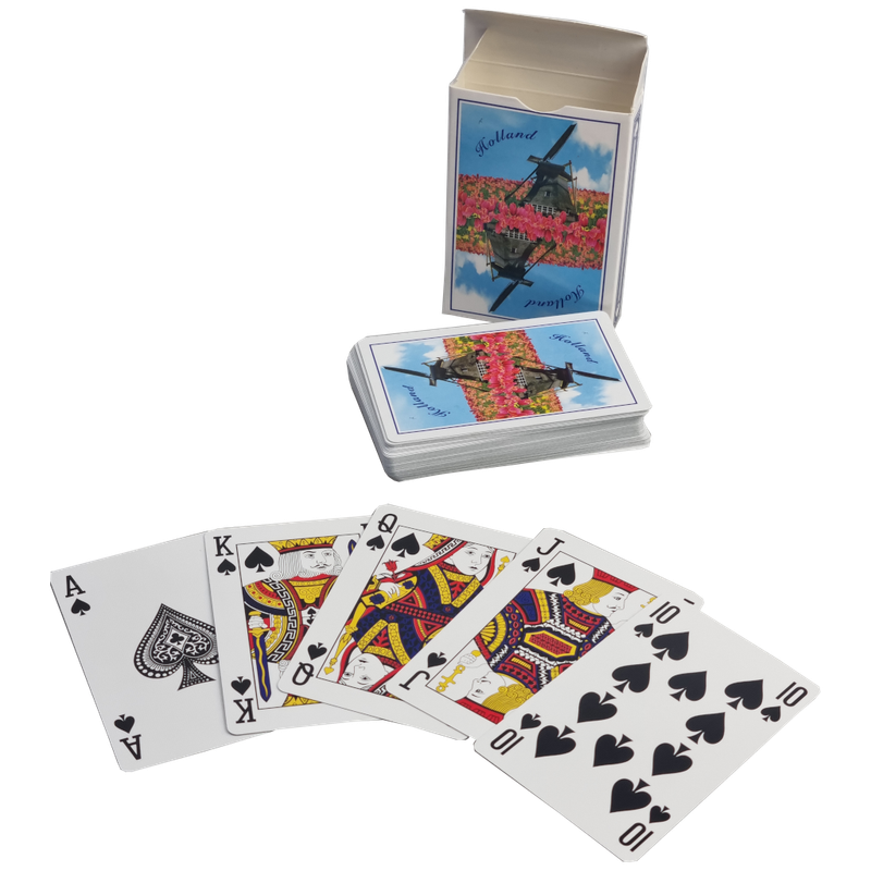 Speelkaarten rood/blauw molen