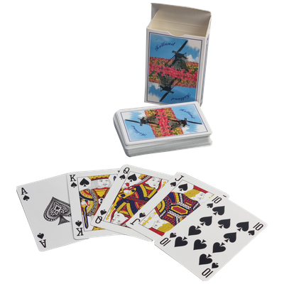 Speelkaarten rood/blauw molen