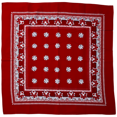 Boerenzakdoek rood/blauw