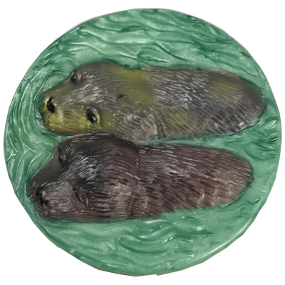 Zeehond, broche rond