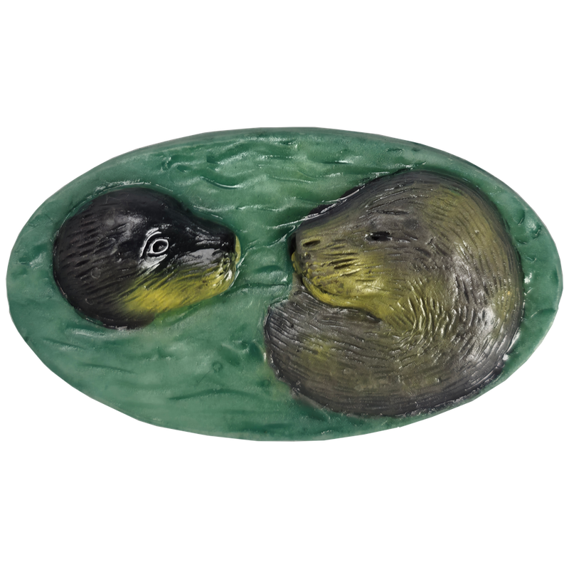 Zeehond, broche ovaal