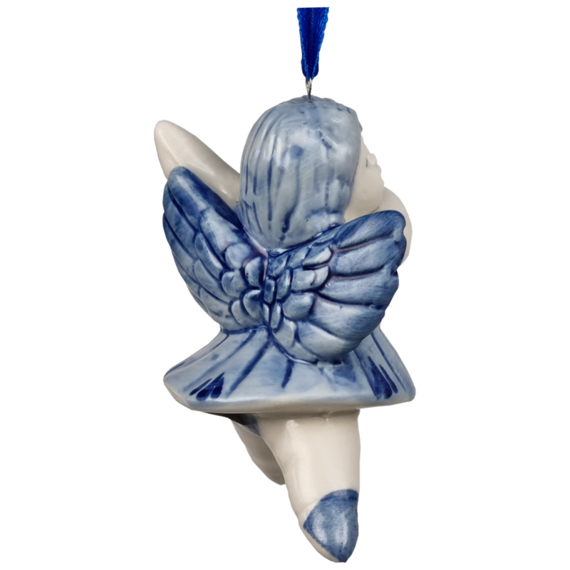Delfts blauwe Kerst engel