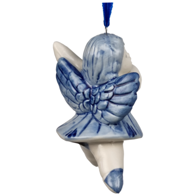 Delfts blauwe Kerst engel