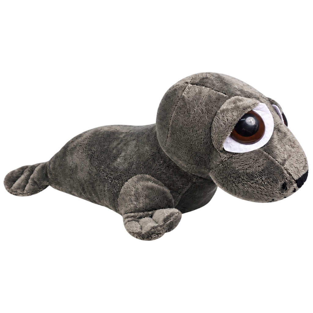 Zeehond Lena liggend nr.2, 36 cm grijs