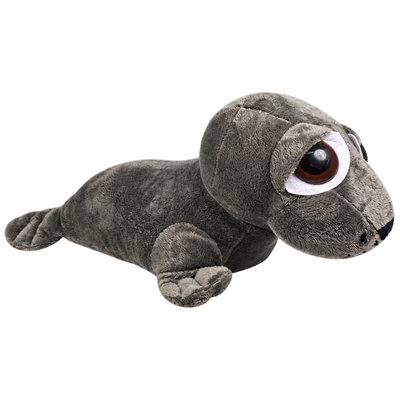 Zeehond Lena liggend nr.2, 36 cm grijs