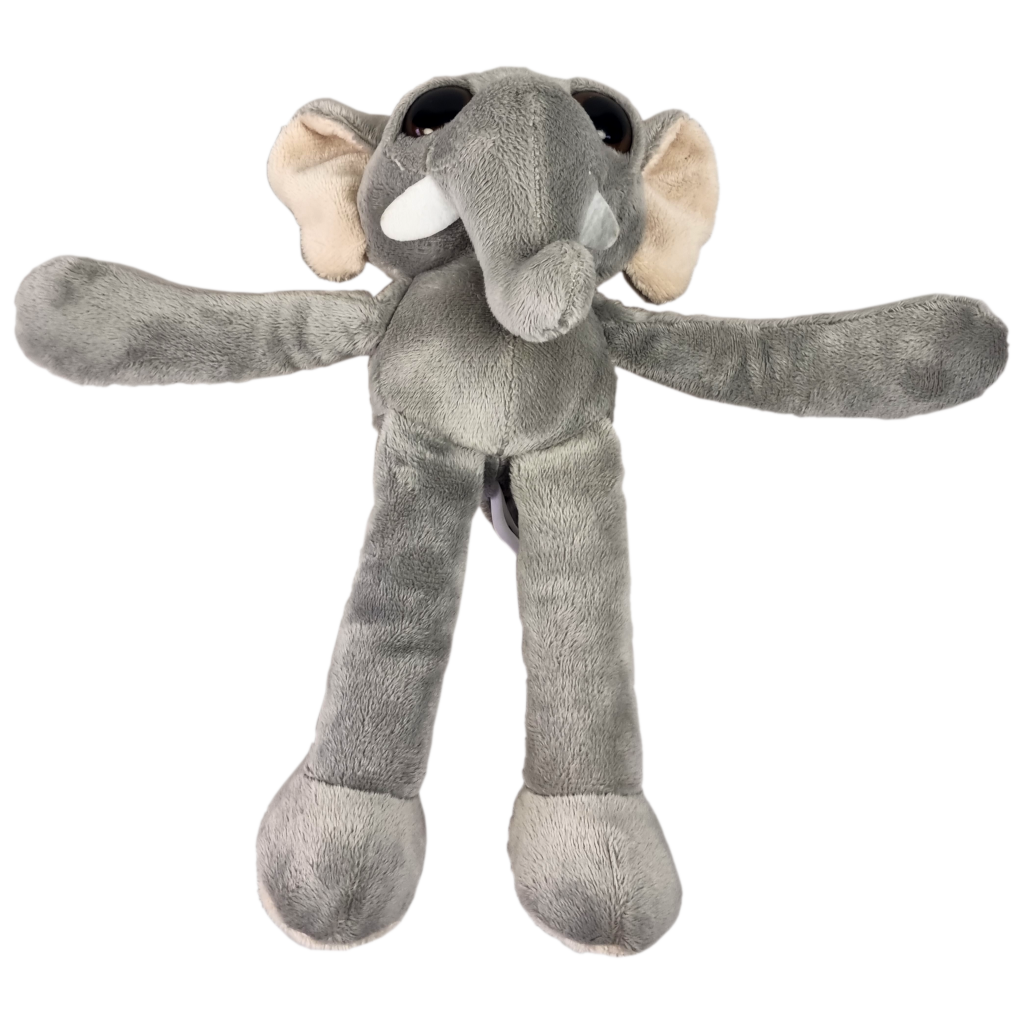 Elephant Elzo met grote ogen, lange armen en benen 25 cm