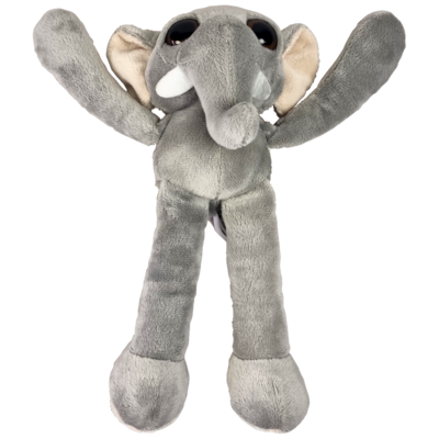 Elephant Elzo met grote ogen, lange armen en benen 25 cm