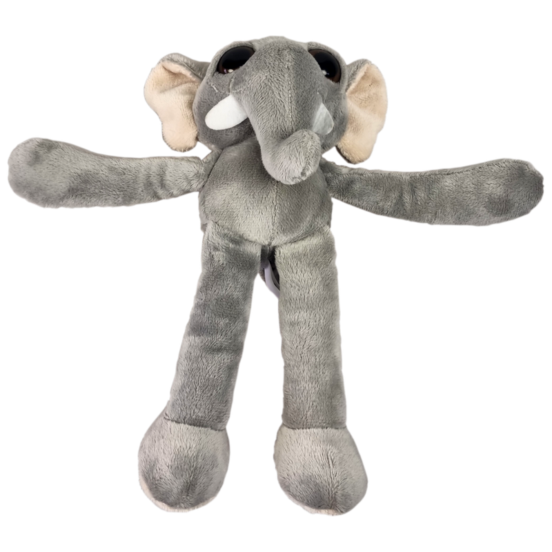 Elephant Elzo met grote ogen, lange armen en benen 25 cm