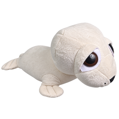 Zeehond Lena liggend nr.3, 45 cm creme