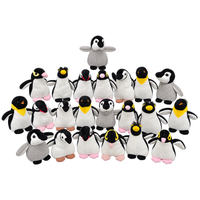 Mini-Animals - Displaybox Pinguïns 24 stuks - 12 cm