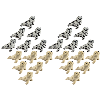 Mini-Animals - Polybag Zeehondjes 24 stuks - 12 cm