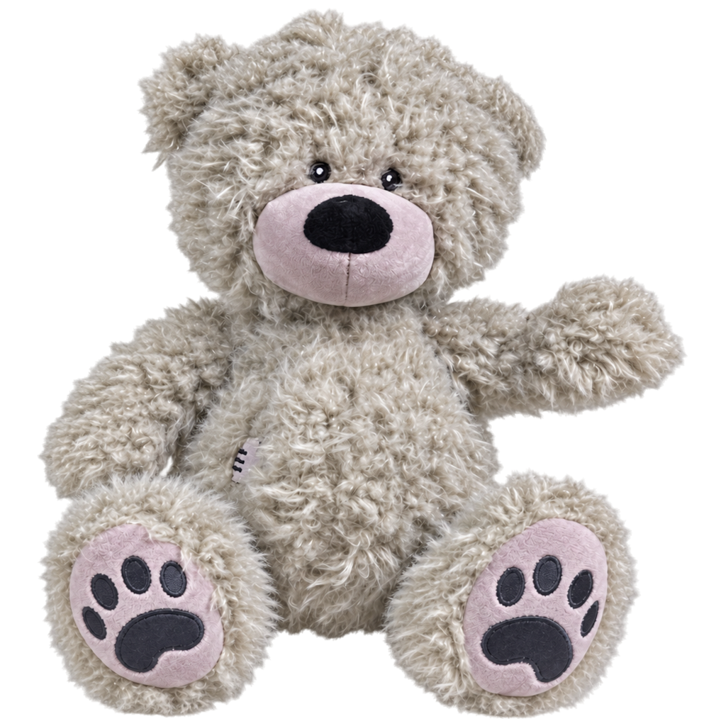 Nice Plush Bear, grey 30 cm