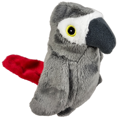 Mini-Animals - Grijze Roodstaart papegaai - 14 cm