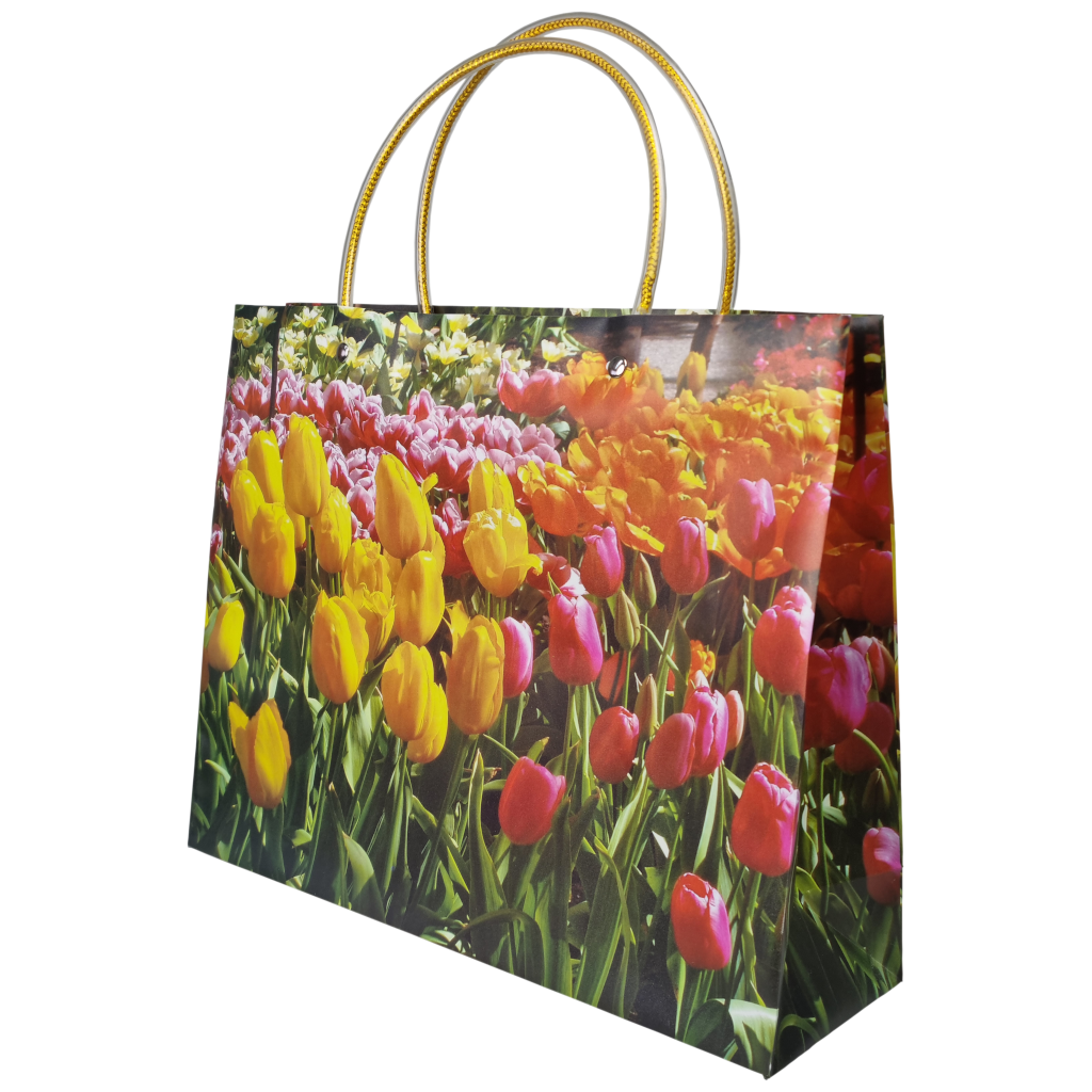 Draagtas tulpen breed