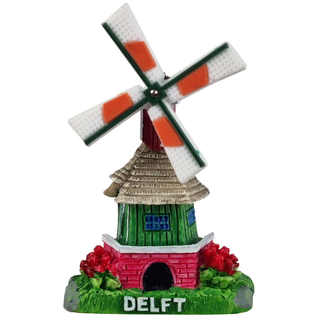 Magneet Delft, molen groen
