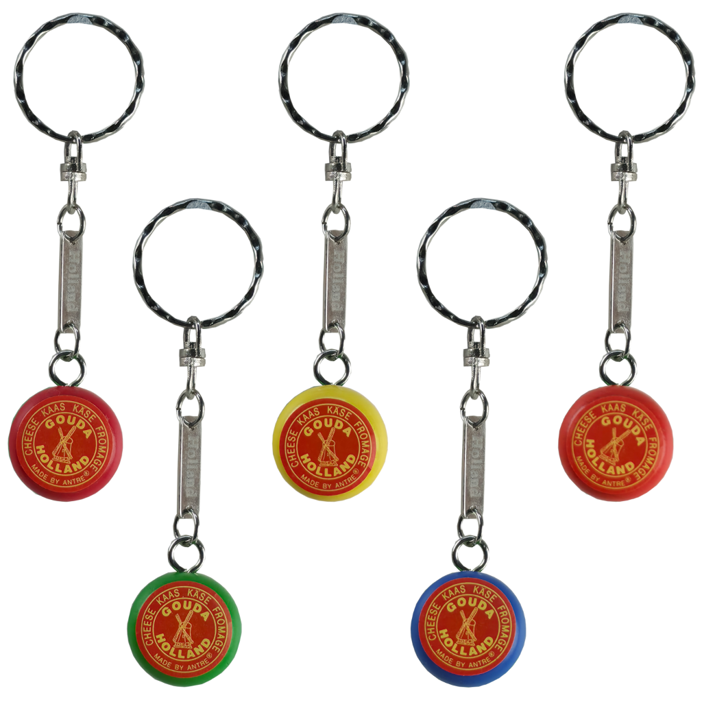 Sleutelhanger Kaasje assorti kleuren