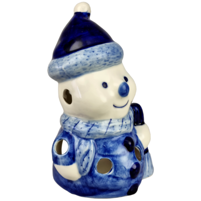 Delfts blauwe Sneeuwman partylight muts