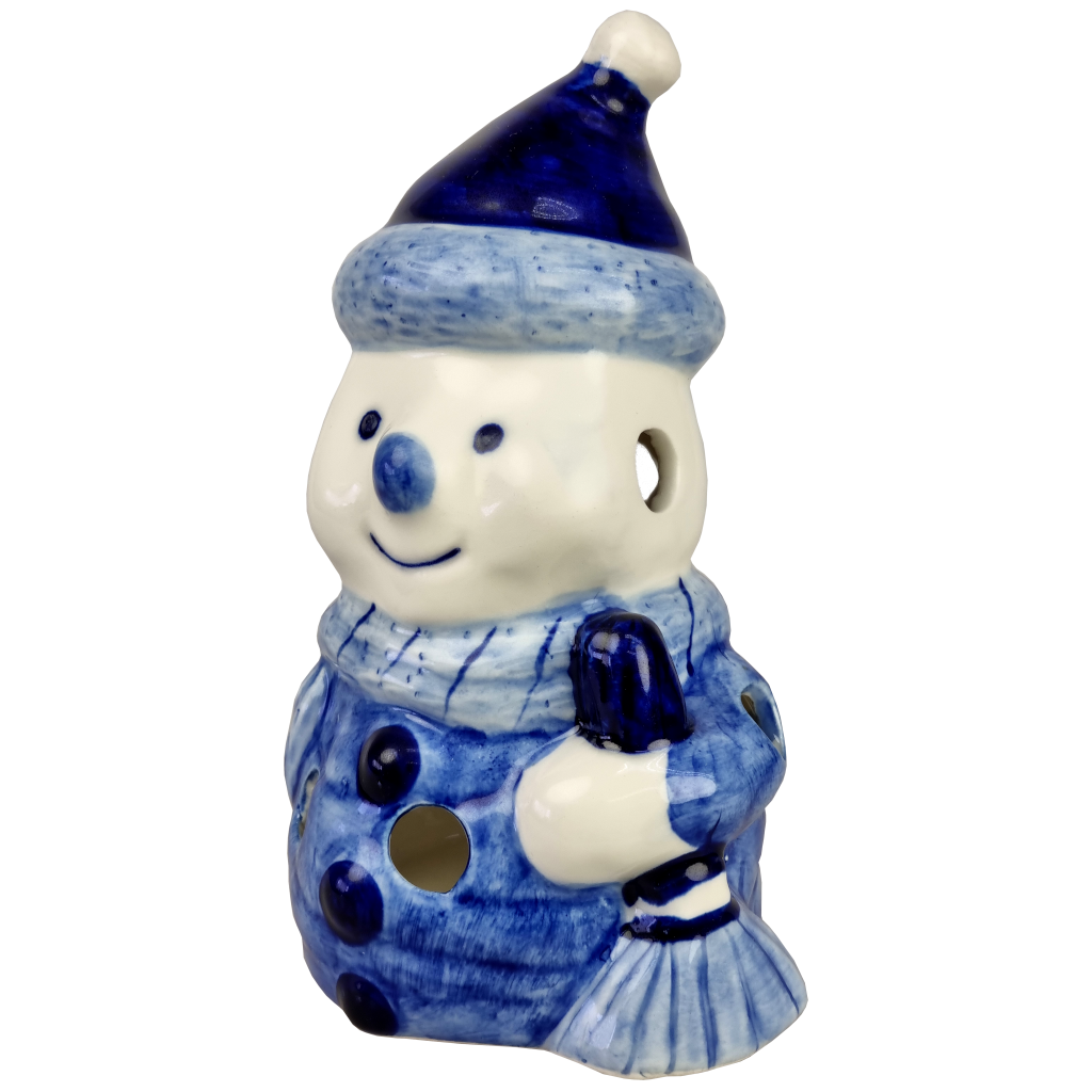 Delfts blauwe Sneeuwman partylight muts
