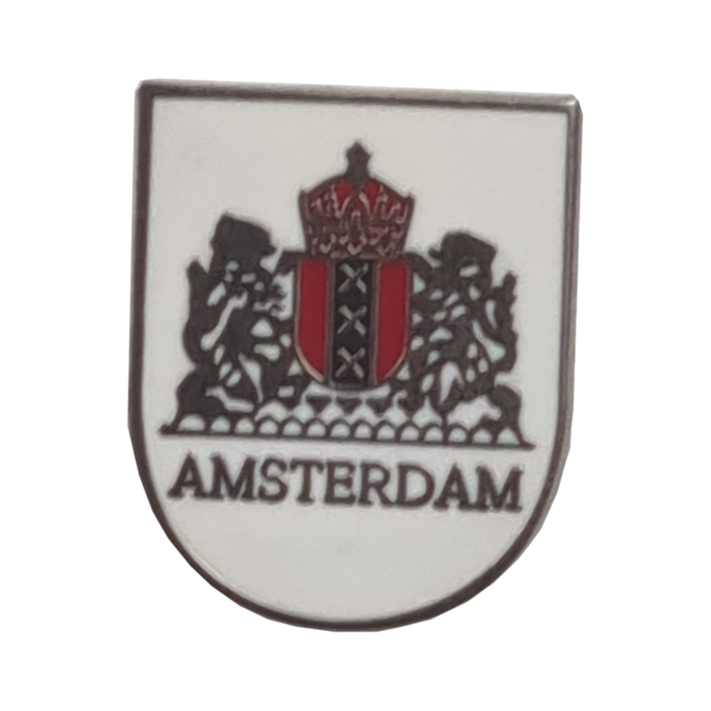Pin Amsterdam wapen wit