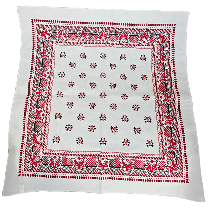 Boerenzakdoek zwart/wit