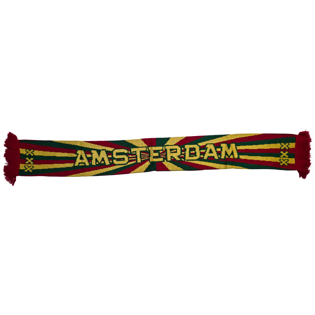 Sjaal Amsterdam rasta kleur/streep