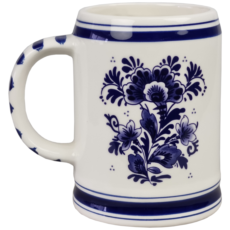 Delfts blauwe Bierpul Holland 11 cm