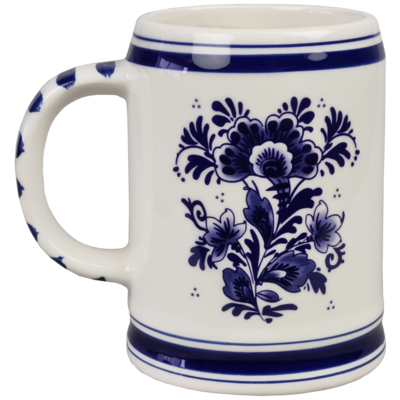 Delfts blauwe Bierpul Holland 11 cm