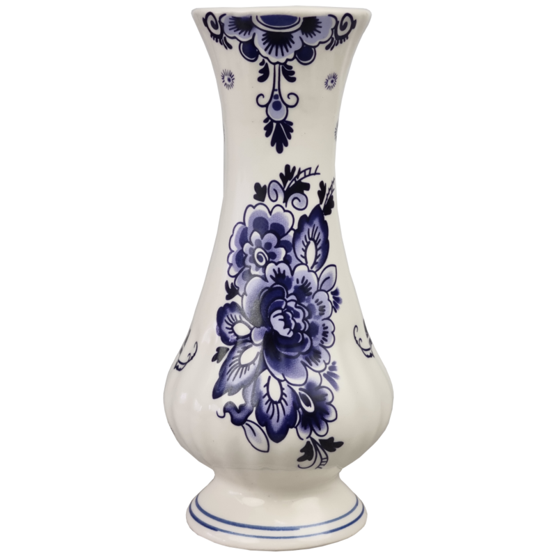 Delfts blauwe Vaas rond, 17 cm