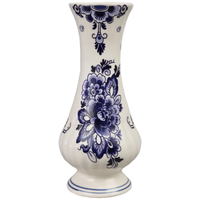 Delfts blauwe Vaas rond, 17 cm
